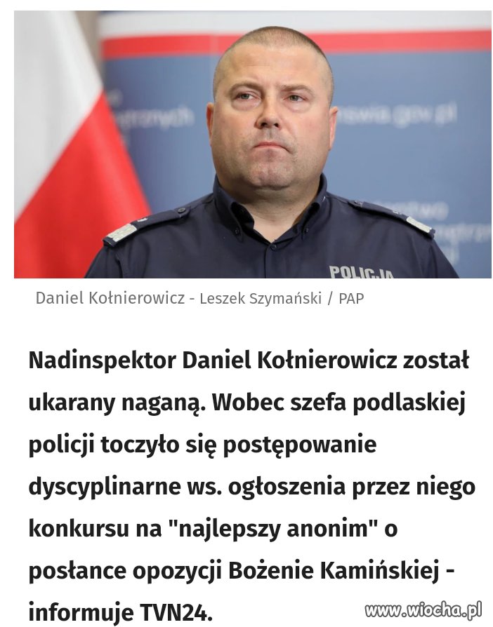 Za popełnienie przestępstwa ukarany naganą.
