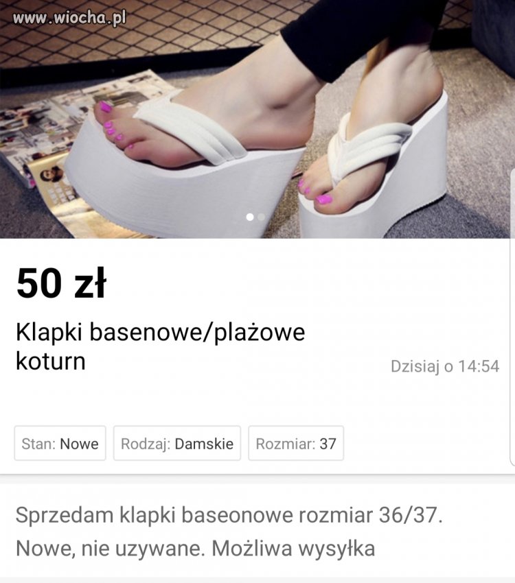 Klapki basenowe