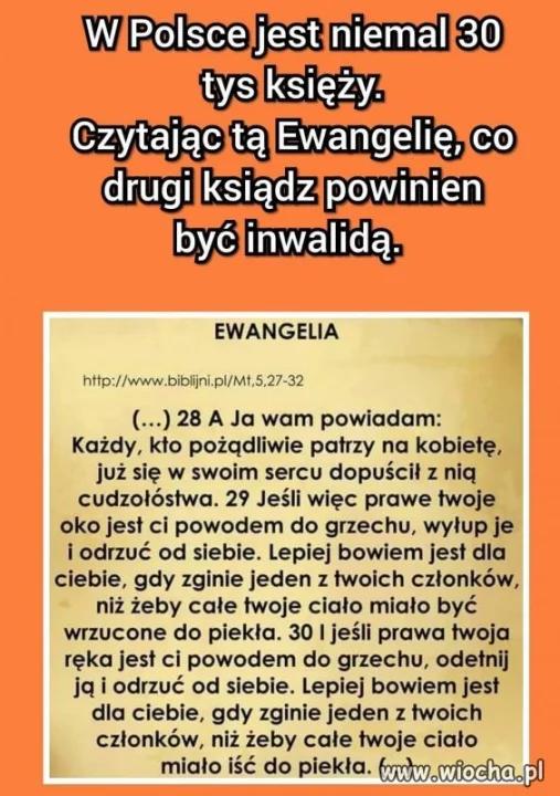 Znieśli by im ten celibat
