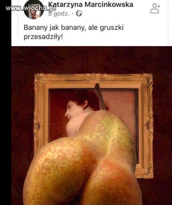 Gruszki przebiły banany. Co na to Gliński?