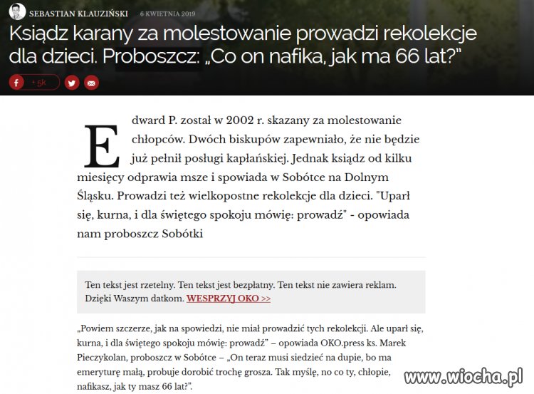 "No co ty, chłopie, nafikasz, jak ty masz 66 lat?"