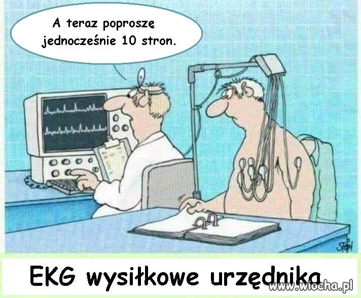 EKG wysiłkowe urzędnika