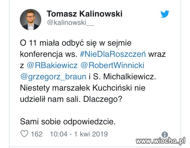 PiS zablokował konferencję w Sejmie