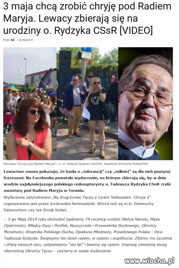 To się nie skończy dobrze...
