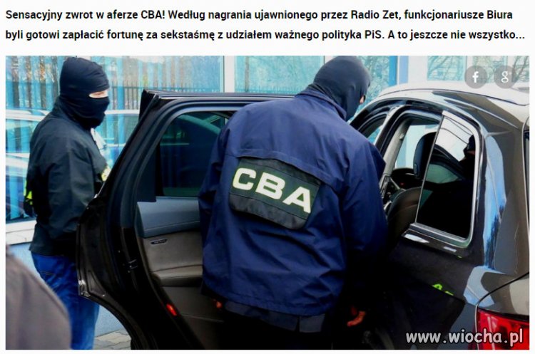 CBA chciało zapłacić za sekstaśmę?