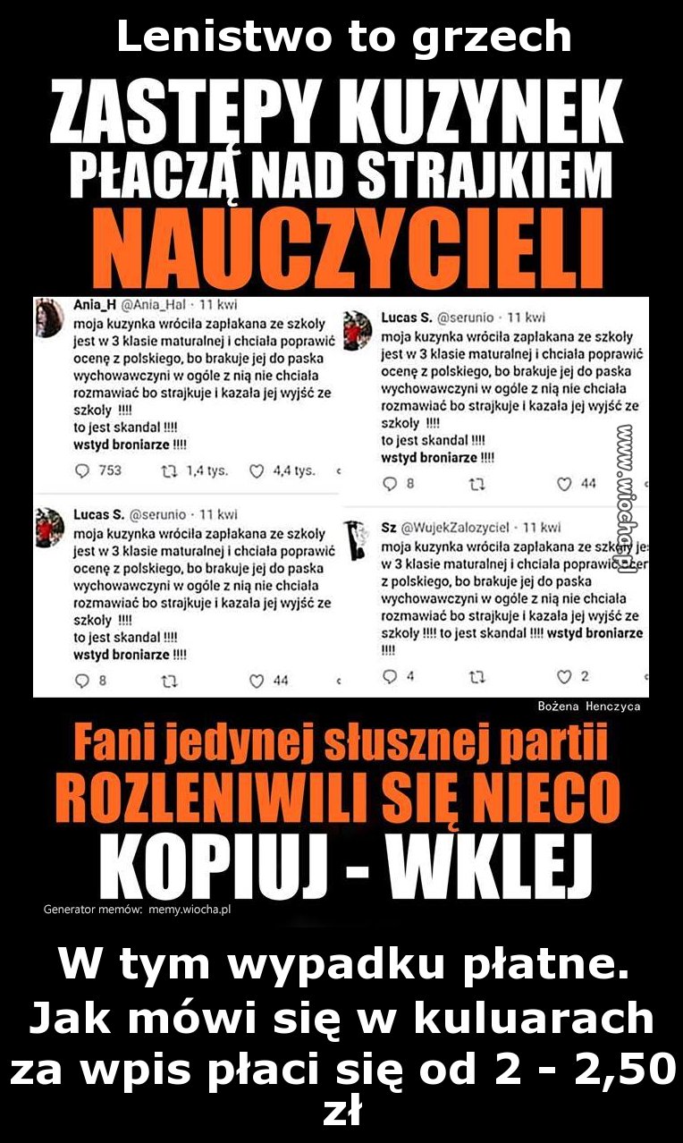 Lenistwo to grzech