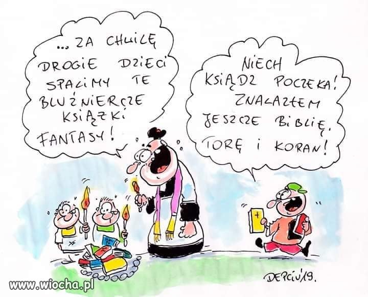 Gdy nie wiadomo w której książce jest więcej ...