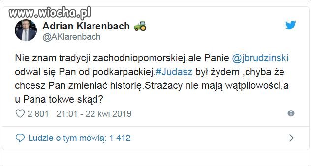 "odwal się pan..." tak do ministra ?