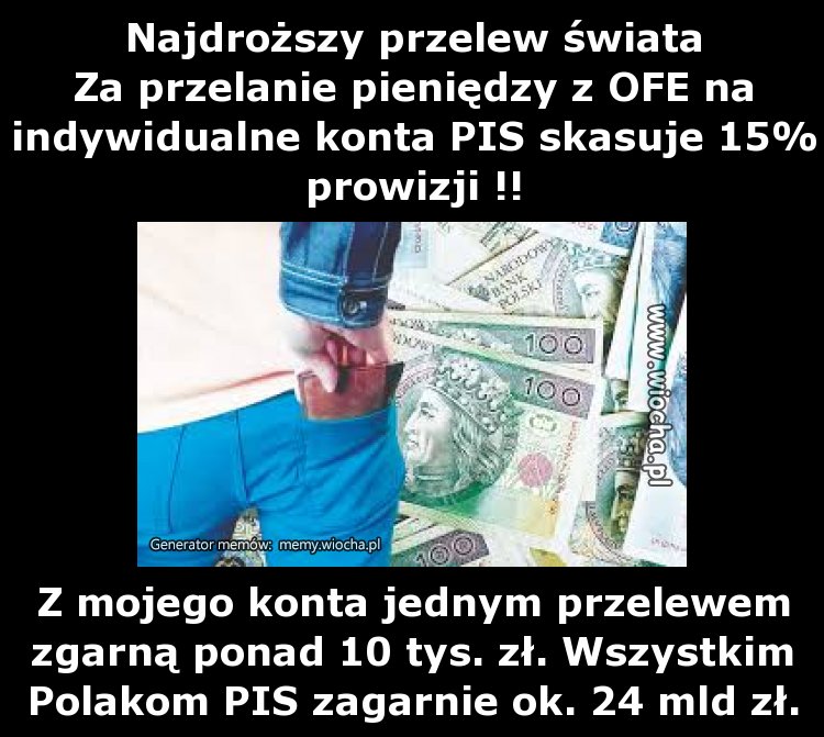 Najdroższy przelew świata
