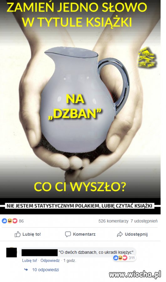 Zabawa na stronce czytelniczej na fb