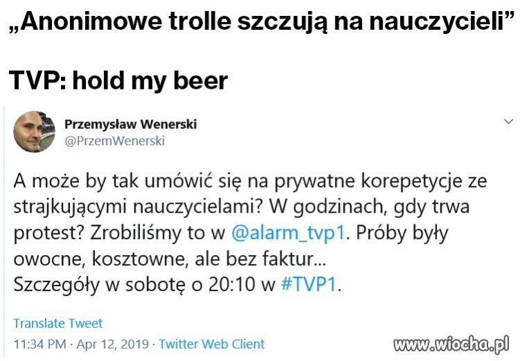 Szczyt manipulacji w wiadomościach