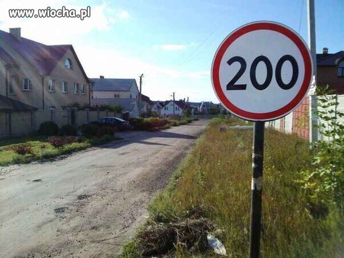Ograniczenie prędkości.