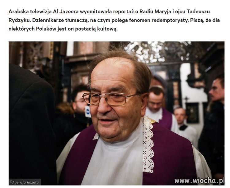 Wywiadu dla TV nie udzielił, tłumacząc to