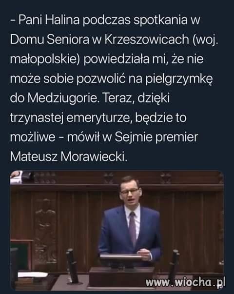 Podziwiam go za to