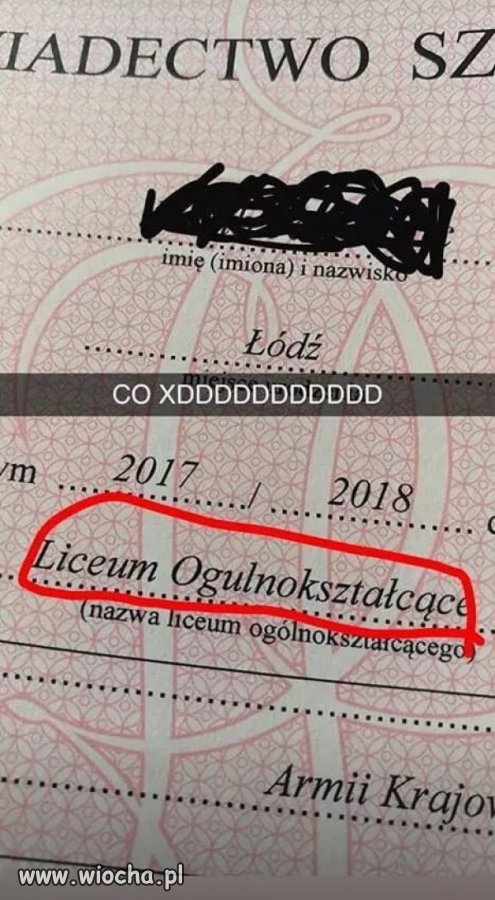 Świadectwo szkolne