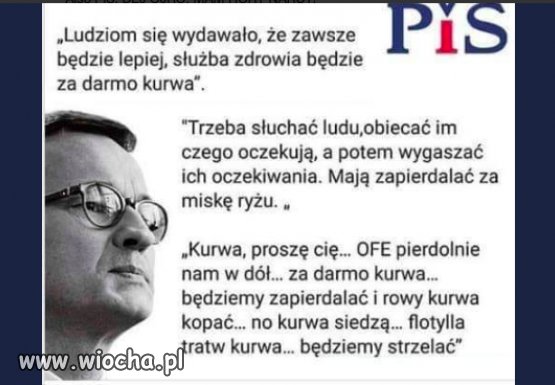 Za takie słowa o własnym narodzie kiedyś można było być skazanym na wygnanie. A dziś?