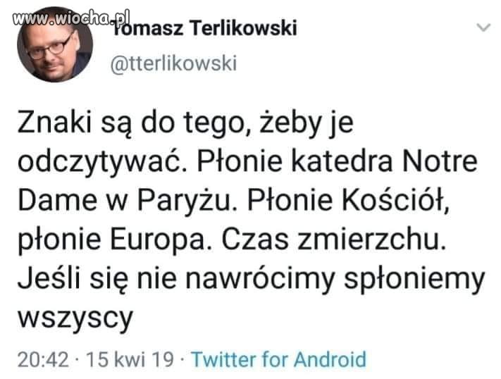 Dzwoniłem pod 112 i oznajmiłem że Europa się pali