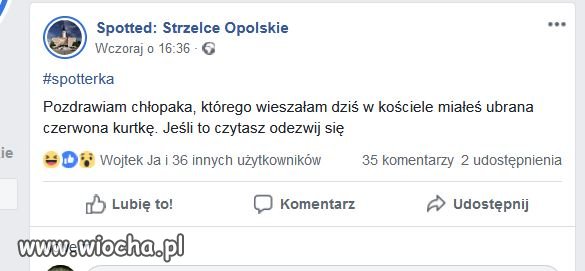 Powiesiła w kościele chopa