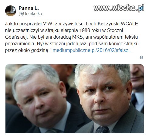Po tym małym (...) będziemy sprzątać