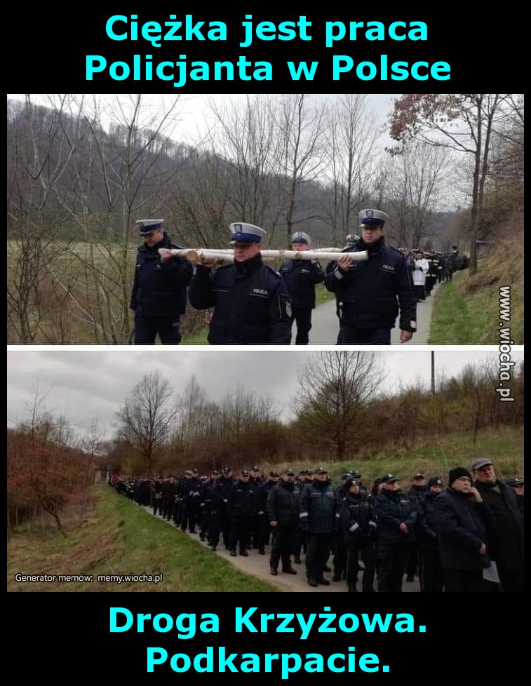 Ciężka jest praca Policjanta w Polsce