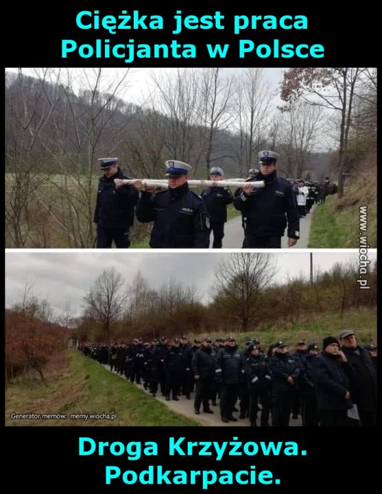 Ciężka jest praca Policjanta w Polsce