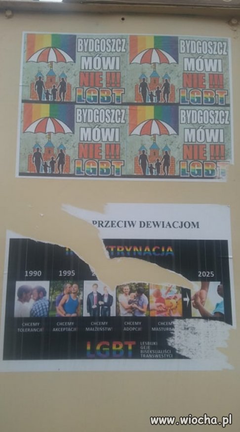 Moja Bydgoszcz, kur*a taka piękna i tolerancyjna.
