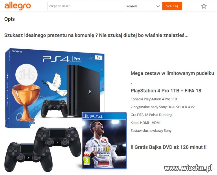 Bez PS4 dla gówniarza