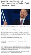 Skandal w rosyjskiej telewizji