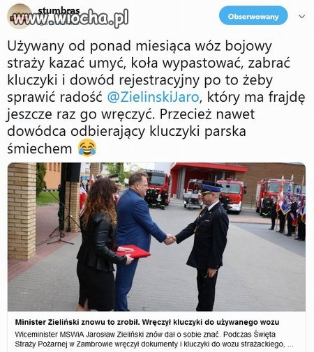 Hobby ministra Zielińskiego