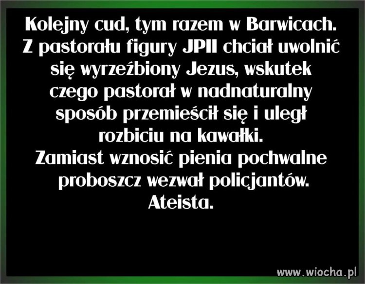 Wiara czyni czuba ...