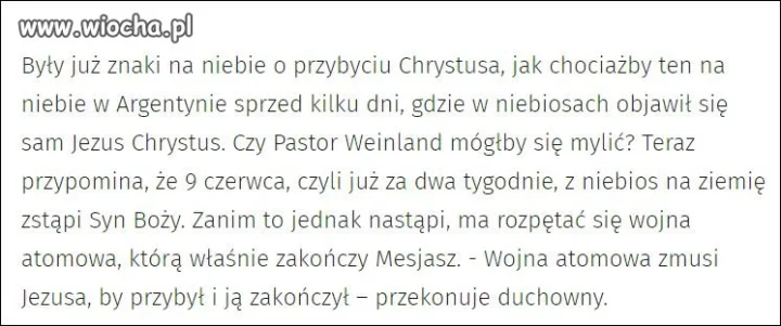 Przygotujmy się na koniec świata