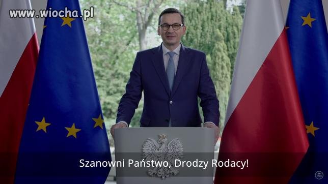 Mateuszek wygłosił orędzie.