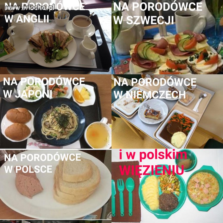 Posiłki dla matek w różnych krajach i nie tylko