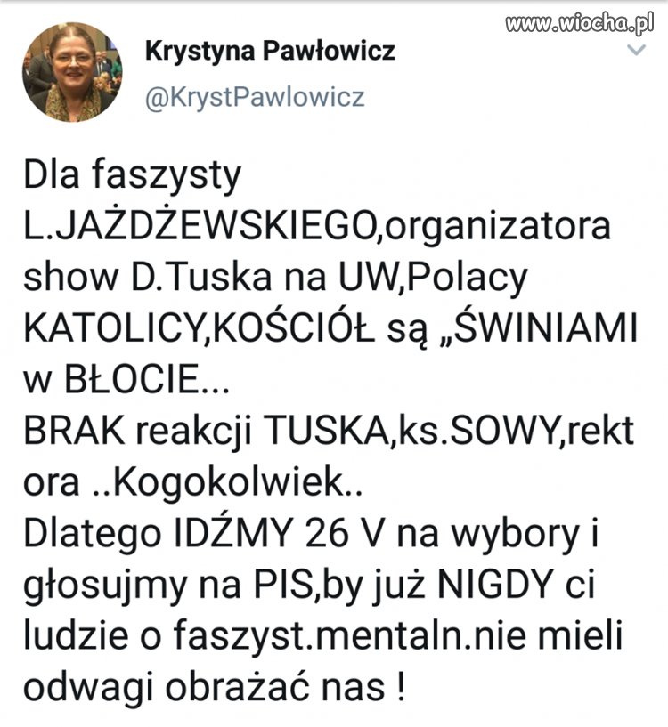 Niby miała się nie przyznawać do tej partii
