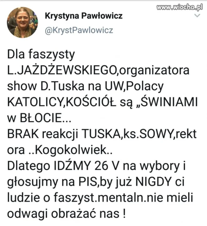 Niby miała się nie przyznawać do tej partii