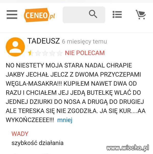 Kropelki na chrapanie