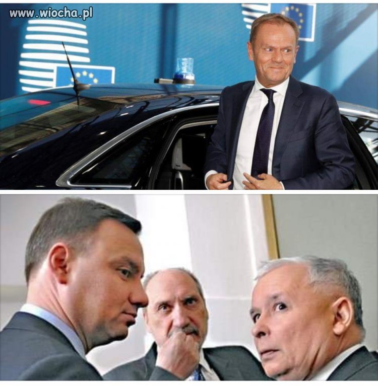 DONALD TUSK W DRODZE DO WARSZAWY