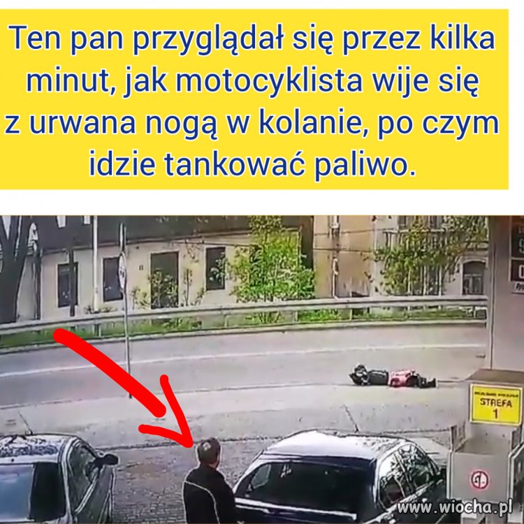 Nie udzielił pomocy. 
