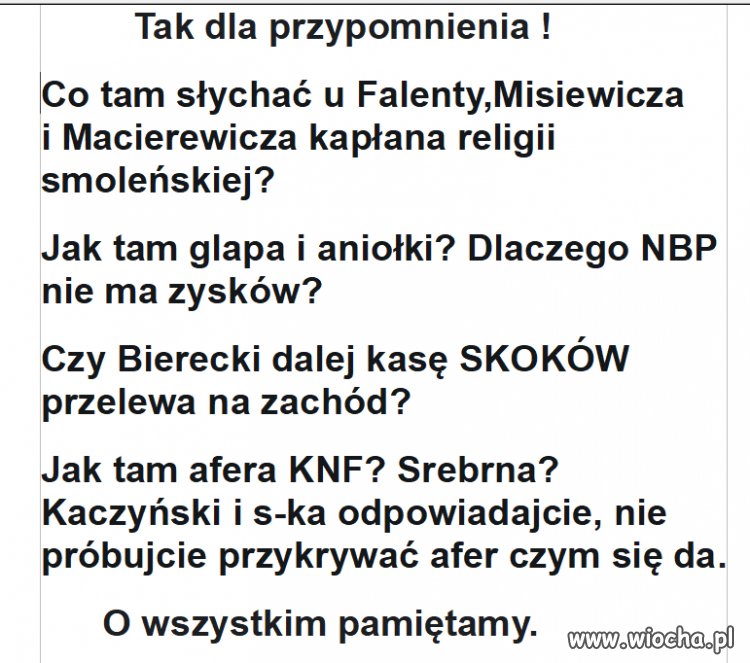 Z TVPiS się tego nie dowiesz ... a więc warto ...