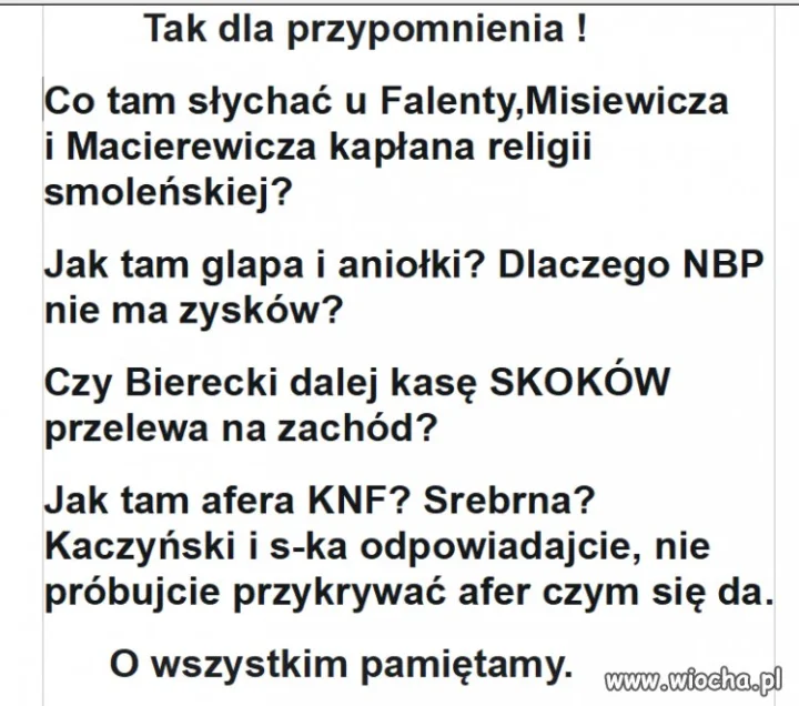 Z TVPiS się tego nie dowiesz ... a więc warto ...