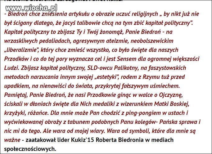 Chamski wpis Kukiza