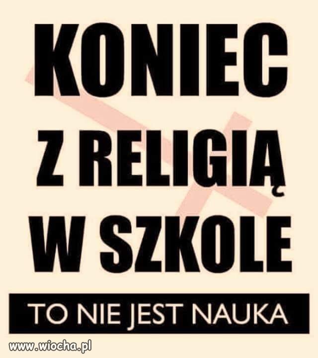 Wywalić te gusła ze szkoły