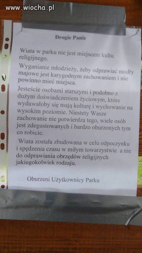 Majowe modły w kieleckiej altanie