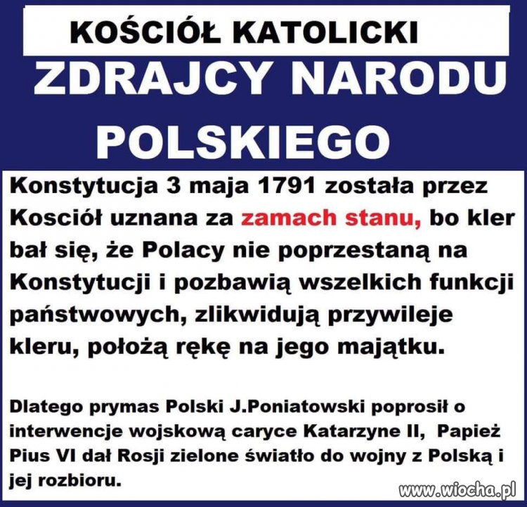 Świętowanie uchwalenia konstytucji w kościele.