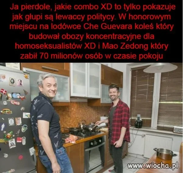 A na lodówce