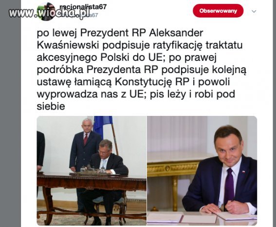 Może i Kwaśniewski lubił wypić
