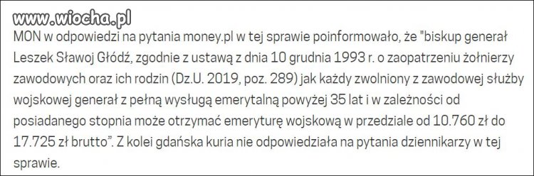 Portal pyta, MON odpowiada