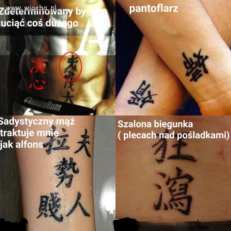 Kolejne tatuaże robione na ,,wiarę" bez rozumu