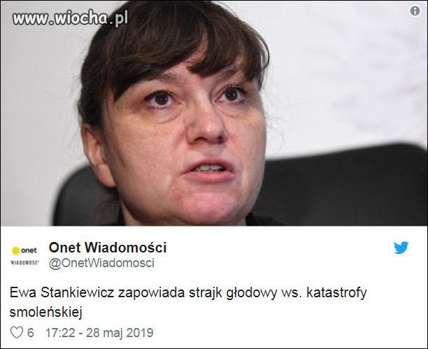 Zapowiedź strajku głodowego