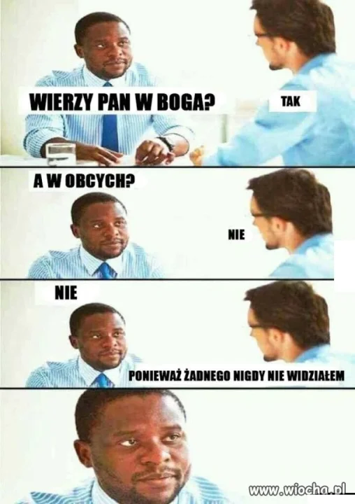 Nie widział.